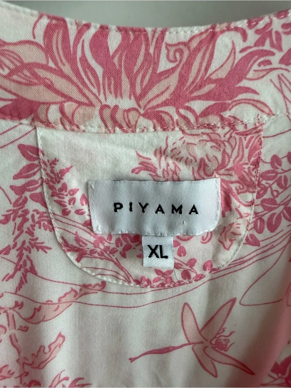 Piyama Maggie Pyjama Set Summer Toile Pink Pajamas Loungewear Sleep Cottage XL